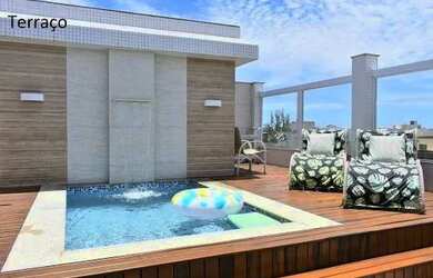 Imagem: O apartamento na cobertura possui 5 Dormitórios, 5 Banheiros