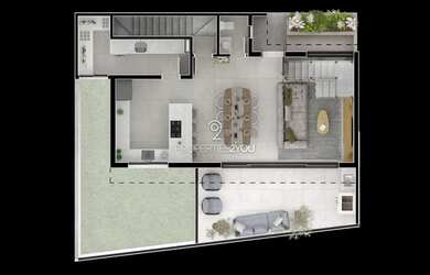 Imagem 11: Casa com 3 suítes e espaço gourmet com churrasqueira no Seminário em...