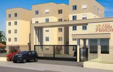 Imagem: O apartamento possui 2 Dormitórios, 1 Banheiro, 1 Vaga na garagem