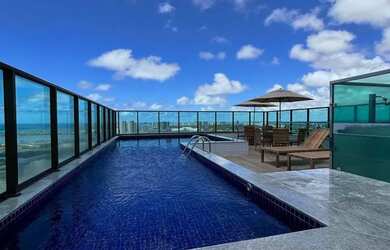 Imagem 5: APARTAMENTO PARA ALUGUEL EM ILHA DO LEITE ANDAR ALTISSIMO 1 QUARTO TIPO STUDIO MOBILIADO L