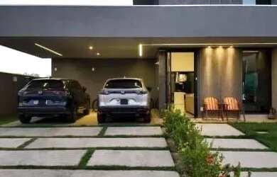 Imagem: A casa em condomínio possui 3 Dormitórios, 4 Banheiros, 2