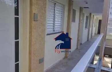 Imagem: O apartamento possui 1 Dormitório, 1 Banheiro, 1 Vaga na garagem