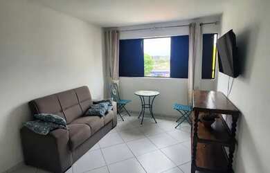 Imagem: O apartamento possui 1 Dormitório, 1 Banheiro, 1 Vaga na garagem