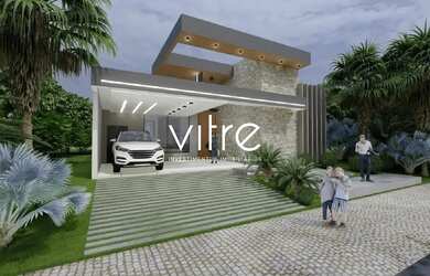 Imagem: A casa possui 3 Dormitórios, 4 Banheiros, 2 Vagas na garagem