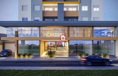 Imagem: O apartamento possui 2 Dormitórios, 1 Banheiro, 1 Vaga na garagem