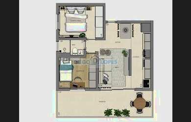 Imagem 13: Garden em Curitiba. 54m² de Área, 1 Vaga na garageme1 Dormitório