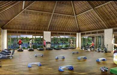 Imagem: A casa em condomínio possui 5 Dormitórios, 5 Banheiros, 4