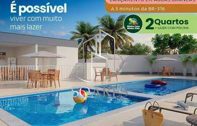 Imagem: O apartamento possui 2 Dormitórios, 1 Banheiro, 1 Vaga na garagem