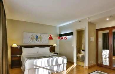 Imagem: O studio possui 1 Dormitório, 1 Banheiro, 1 Vaga na garagem