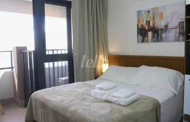 Imagem: O apartamento possui 1 Dormitório, 1 Banheiro, 25m² de Área