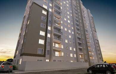 Imagem: O apartamento possui 2 Dormitórios, 1 Banheiro, 1 Vaga na garagem