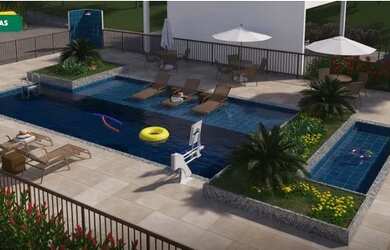 Imagem: O apartamento possui 2 Dormitórios, 1 Banheiro, 1 Vaga na garagem