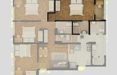 Imagem 11: Apartamento para venda em Bela Vista com 5 quartos, sendo 2 suítes , 146m²