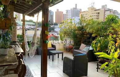 Imagem: O apartamento na cobertura possui 2 Dormitórios, 3 Banheiros