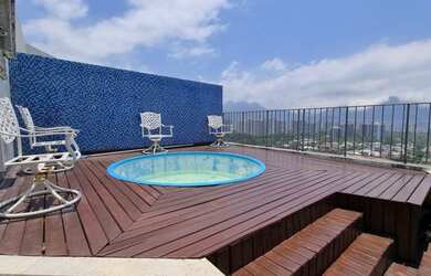 Imagem: O apartamento na cobertura possui 4 Dormitórios, 4 Banheiros