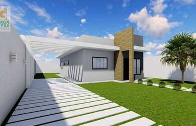 Imagem: Casa individual de 80m² com 3 dormitórios em terreno de 307m²