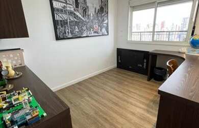 Imagem: O apartamento na cobertura possui 4 Dormitórios, 4 Banheiros