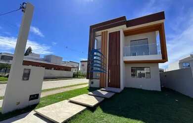 Imagem: A casa em condomínio possui 4 Dormitórios, 3 Banheiros, 2