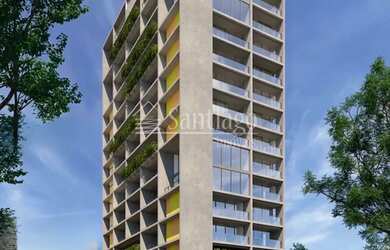 Imagem: O apartamento possui 1 Dormitório, 1 Banheiro, 1 Vaga na garagem