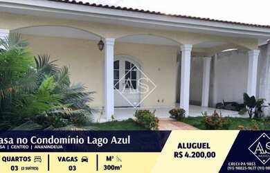 Imagem 6: AS Imóveis BR Aluga Linda casa no Condomínio Lago Azul com 300m², localizado...