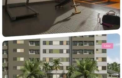 Imagem: O apartamento possui 2 Dormitórios, 2 Banheiros, 1 Vaga na