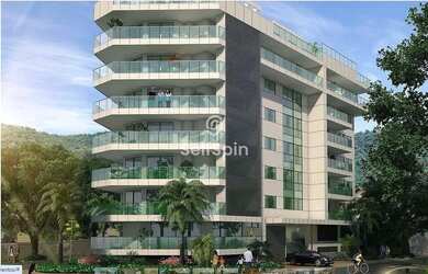 Imagem: O apartamento na cobertura possui 4 Dormitórios, 5 Banheiros