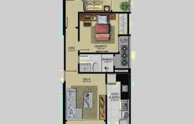 Imagem 15: Imóvel para venda com 61 metros quadrados com 2 quartos em Praia do Morro...