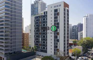 Imagem: O studio possui 1 Dormitório, 1 Banheiro, 20m² de Área e