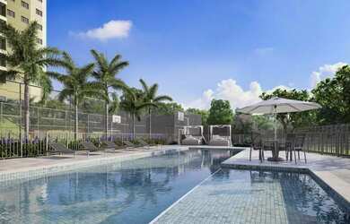 Imagem: O apartamento possui 2 Dormitórios, 1 Banheiro, 1 Vaga na garagem