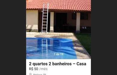 Imagem: A casa possui 2 Dormitórios, 4 Vagas na garagem e está localizado