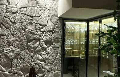 Imagem 6: Mansão Cinematográfica. Churrasqueira, Imóvel mobiliado, Ar-condicionadoeLareira