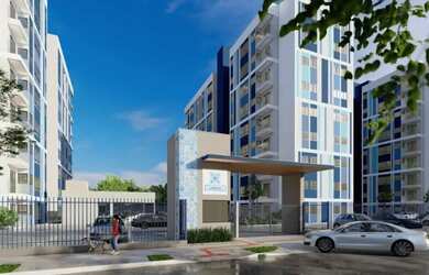 Imagem: O apartamento possui 2 Dormitórios, 1 Banheiro, 1 Vaga na garagem