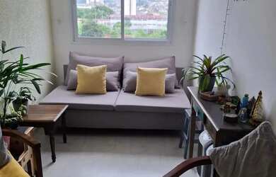 Imagem: O apartamento possui 1 Dormitório, 1 Banheiro, 1 Vaga na garagem