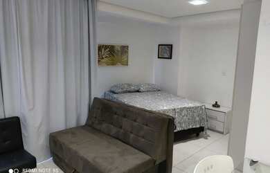 Imagem: O apartamento possui 1 Dormitório, 1 Banheiro, 1 Vaga na garagem