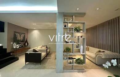 Imagem: A casa possui 4 Dormitórios, 5 Banheiros, 3 Vagas na garagem