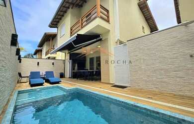 Imagem: A casa em condomínio à venda possui 3 Dormitórios, 5 Banheiros