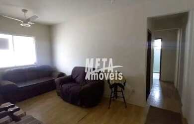 Imagem: O apartamento possui 1 Dormitório, 1 Banheiro, 1 Vaga na garagem