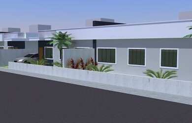 Imagem: A casa possui 2 Dormitórios, 2 Banheiros, 1 Vaga na garagem