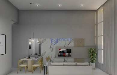 Imagem: A casa possui 3 Dormitórios, 2 Banheiros, 4 Vagas na garagem