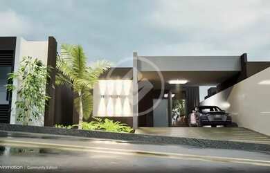 Imagem: A casa possui 3 Dormitórios, 3 Banheiros, 4 Vagas na garagem