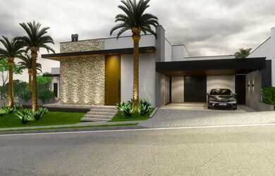 Imagem: A casa em condomínio possui 4 Dormitórios, 5 Banheiros, 2