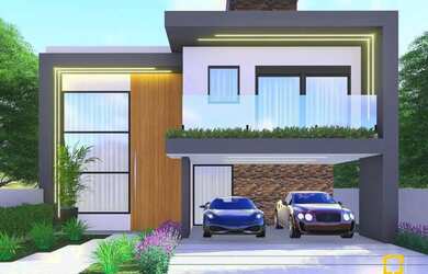 Imagem: A casa possui 4 Dormitórios, 4 Banheiros, 1 Vaga na garagem