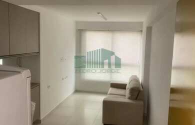 Imagem: O apartamento possui 1 Dormitório, 1 Banheiro, 1 Vaga na garagem