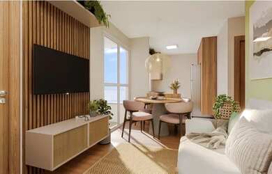 Imagem 10: Apartamento com 2/4. Piscina, Churrasqueira, VarandaeImóvel novo