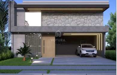 Imagem: A casa em condomínio possui 4 Dormitórios, 4 Banheiros, 4