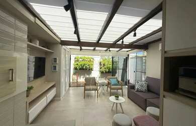 Imagem: A casa em condomínio possui 2 Dormitórios, 2 Banheiros, 2