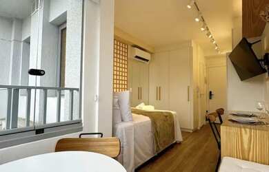 Imagem: O apartamento possui 1 Dormitório, 1 Banheiro, 20m² de Área