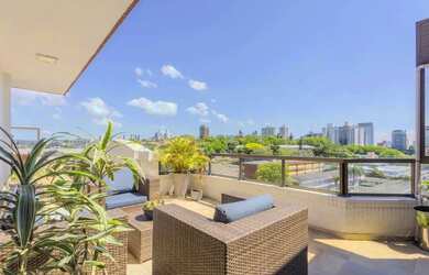 Imagem: O apartamento na cobertura possui 3 Dormitórios, 4 Banheiros