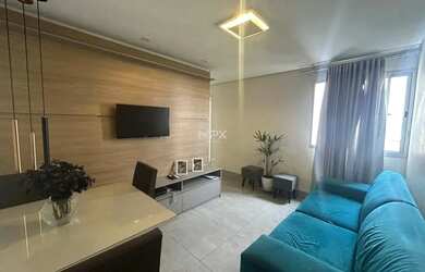 Imagem: O apartamento possui 2 Dormitórios, 1 Banheiro, 1 Vaga na garagem