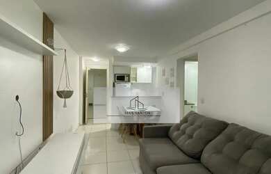 Imagem: O apartamento possui 1 Dormitório, 1 Banheiro, 1 Vaga na garagem